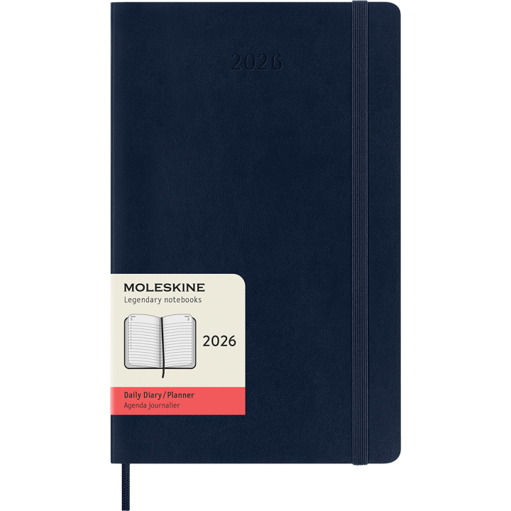 Kalender 12M Daily 2026 Softcover Large Sapphire Blue in der Gruppe Papier & Blöcke / Kalender und Terminkalender / 12 Monate Tageskalender bei Pen Store (136087)
