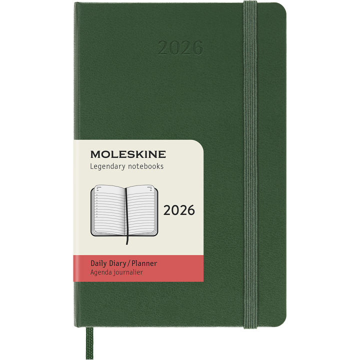 Kalender 12M Daily 2026 Hardcover Pocket Myrtle Green in der Gruppe Papier & Blöcke / Kalender und Terminkalender / 12 Monate Tageskalender bei Pen Store (136092)