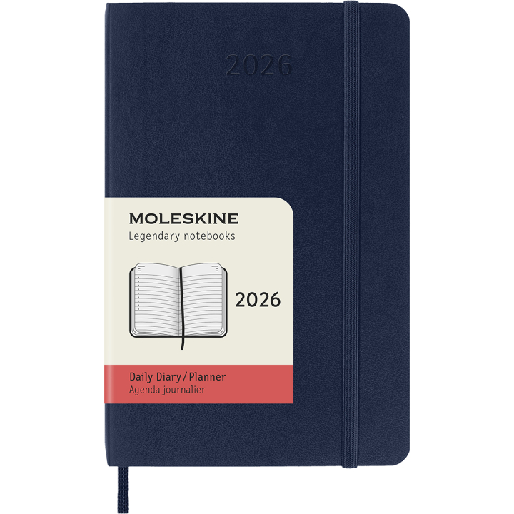 Kalender 12M Daily 2026 Softcover Pocket Sapphire Blue in der Gruppe Papier & Blöcke / Kalender und Terminkalender / 12 Monate Tageskalender bei Pen Store (136096)