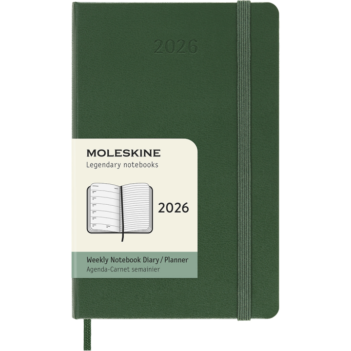 Kalender 12M Weekly Notebook 2026 Hardcover Pocket Myrtle Green in der Gruppe Papier & Blöcke / Kalender und Terminkalender / 12 Monate Tageskalender bei Pen Store (136120)