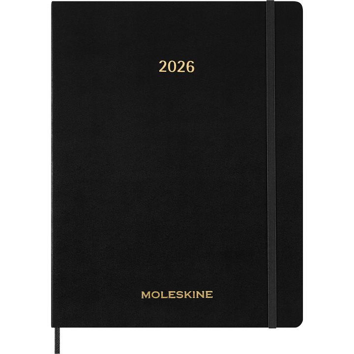 Kalender 12M Weekly Vertical 2026 Essential Softcover XXL Black in der Gruppe Papier & Blöcke / Kalender und Terminkalender / 12 Monate Tageskalender bei Pen Store (136134)