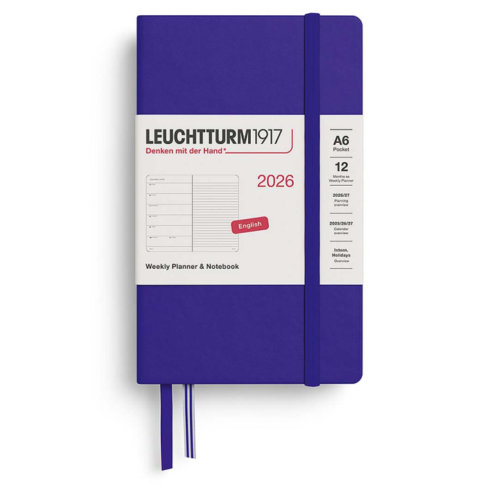 Kalender Weekly Planner & Notebook 2026 A6 Ink in der Gruppe Papier & Blöcke / Kalender und Terminkalender / 12 Monate Tageskalender bei Pen Store (136237)