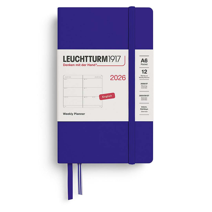 Kalender Weekly Planner 2026 A6 Ink in der Gruppe Papier & Blöcke / Kalender und Terminkalender / 12 Monate Tageskalender bei Pen Store (136266)