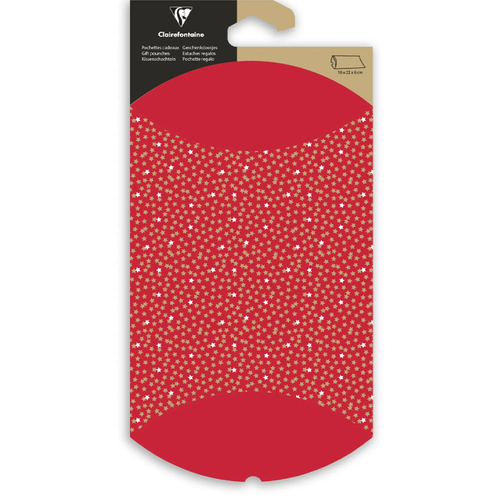 Geschenktasche 16x22cm Kraft stars in der Gruppe Basteln & Hobby / Feiertage und Jahreszeiten / Verpackung bei Pen Store (136358)