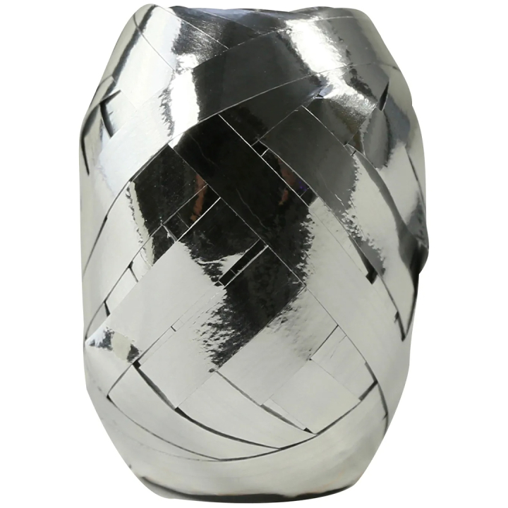 Geschenkbänder Metallic 10m x 7 mm Silber in der Gruppe Basteln & Hobby / Feiertage und Jahreszeiten / Verpackung bei Pen Store (136412)