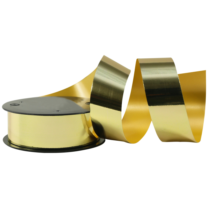 Geschenkbänder Metallic 10m x 25 mm Gold in der Gruppe Basteln & Hobby / Feiertage und Jahreszeiten / Verpackung bei Pen Store (136413)