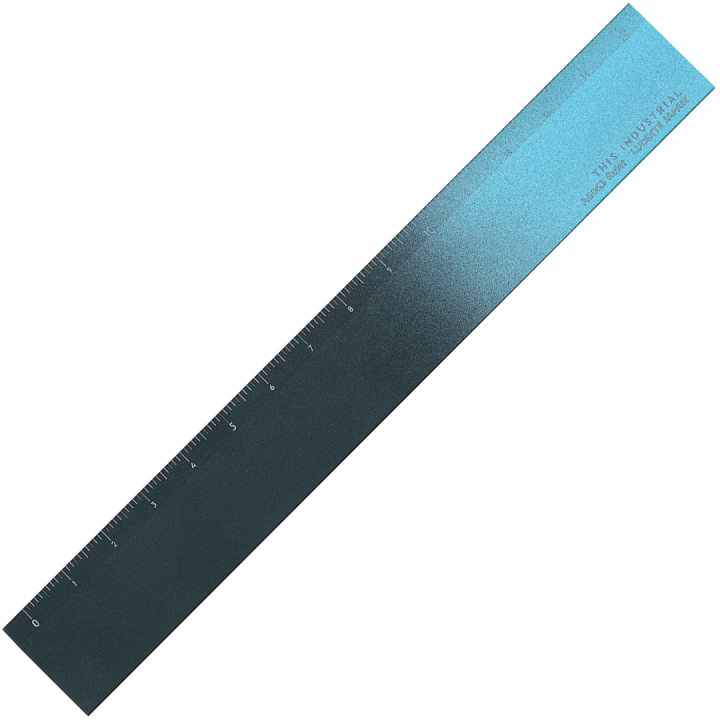 Lineal Aluminium 15 cm Black/Turquoise in der Gruppe Basteln & Hobby / Hobbyzubehör / Lineale bei Pen Store (136440)