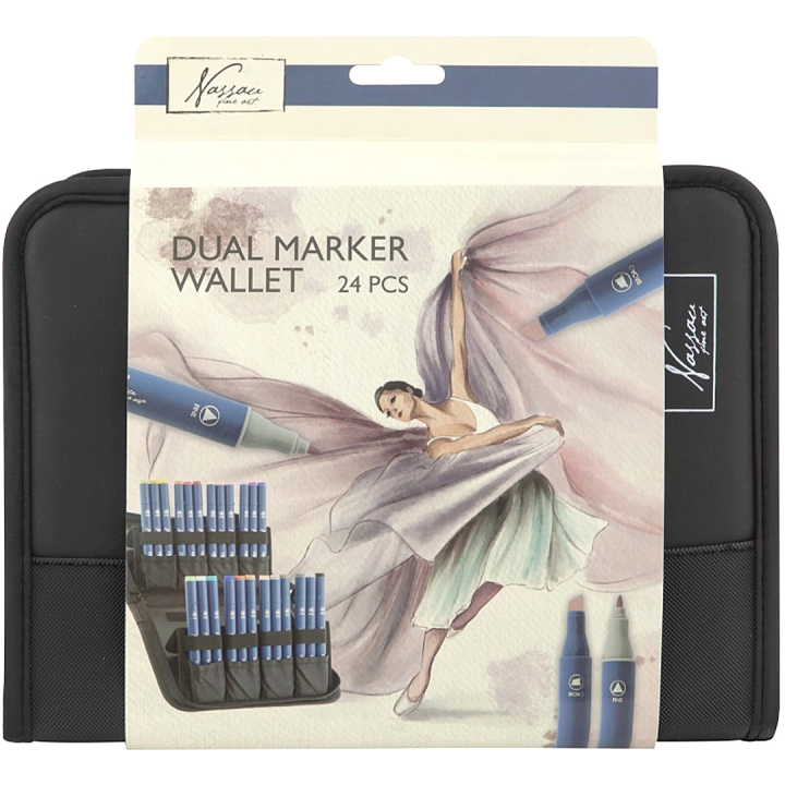 Marker Wallet 24 Stifte in der Gruppe Stifte / Künstlerstifte / Marker bei Pen Store (136611)