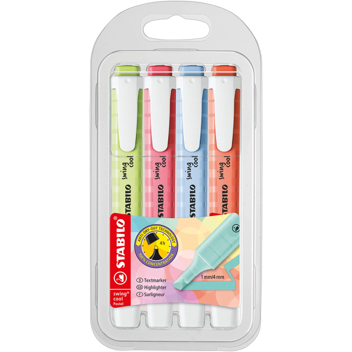 Swing Cool Pastell 4er-Pack Set 2 in der Gruppe Stifte / Etikettierung und Büro / Textmarker bei Pen Store (136789)