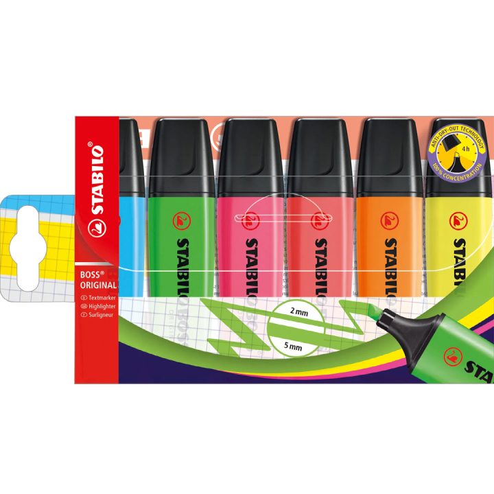 BOSS Original 6er-Pack in der Gruppe Stifte / Etikettierung und Büro / Textmarker bei Pen Store (136794)