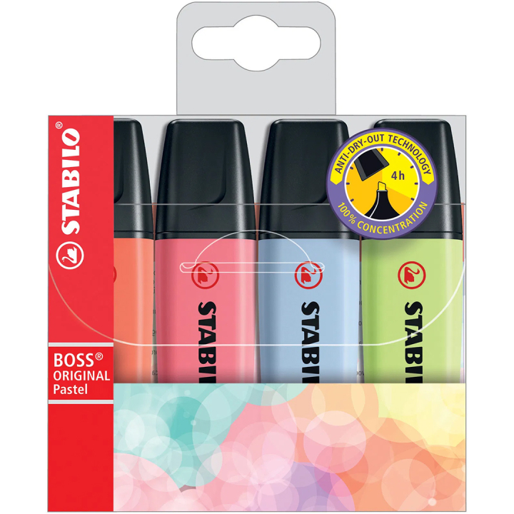 BOSS Original Pastel 4er-Pack Set 2 in der Gruppe Stifte / Etikettierung und Büro / Textmarker bei Pen Store (136800)