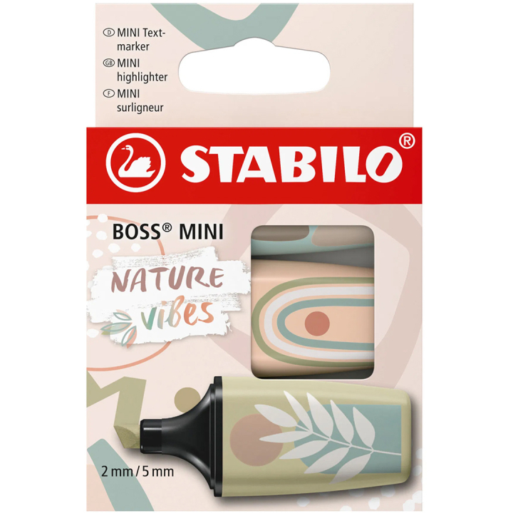 BOSS Mini Nature vibes 3er-Pack in der Gruppe Stifte / Etikettierung und Büro / Textmarker bei Pen Store (136802)