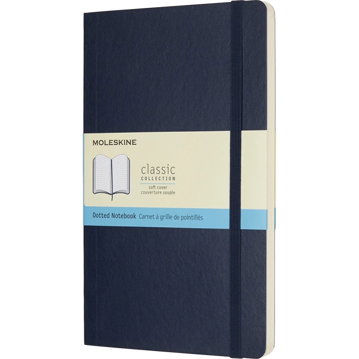 Classic Soft Cover Notebook Large Blue Dotted in der Gruppe Papier & Blöcke / Schreiben und Notizen / Notizbücher bei Pen Store (136828)
