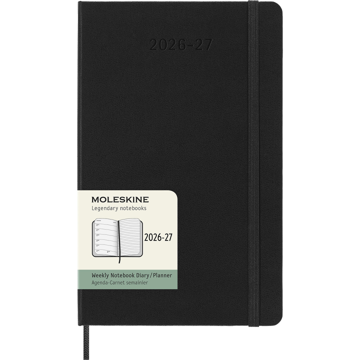Kalender 18M WeekNote Hard Cover Large Black in der Gruppe Papier & Blöcke / Kalender und Terminkalender / 18 Monate Tageskalender bei Pen Store (137011)