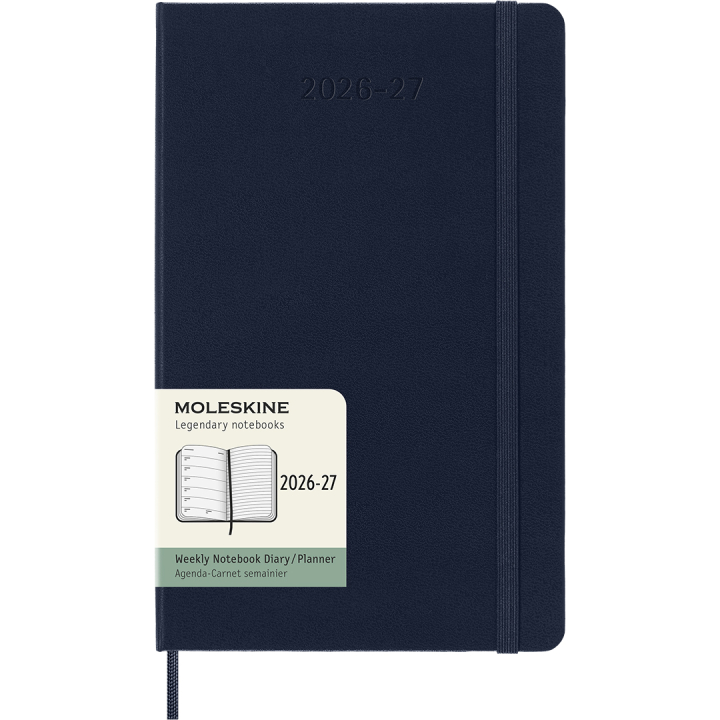 Kalender 18M WeekNote Hard Cover Large Sapphire Blue in der Gruppe Papier & Blöcke / Kalender und Terminkalender / 18 Monate Tageskalender bei Pen Store (137017)