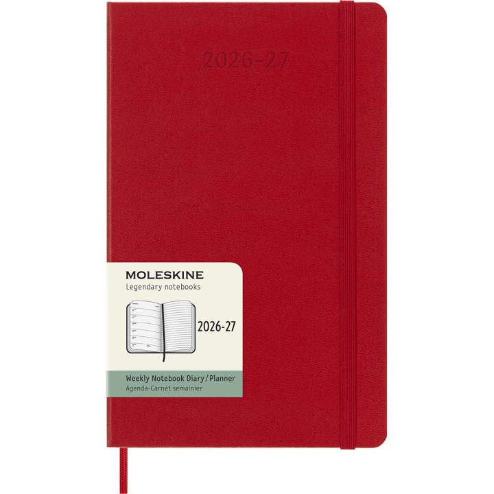 Kalender 18M WeekNote Hard Cover Large Red in der Gruppe Papier & Blöcke / Kalender und Terminkalender / 18 Monate Tageskalender bei Pen Store (137022)