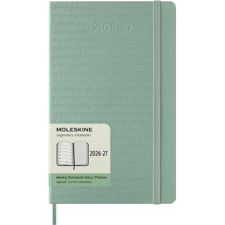 Kalender 18M WeekNote Hard Cover Large Sage Green in der Gruppe Papier & Blöcke / Kalender und Terminkalender / 18 Monate Tageskalender bei Pen Store (137024)