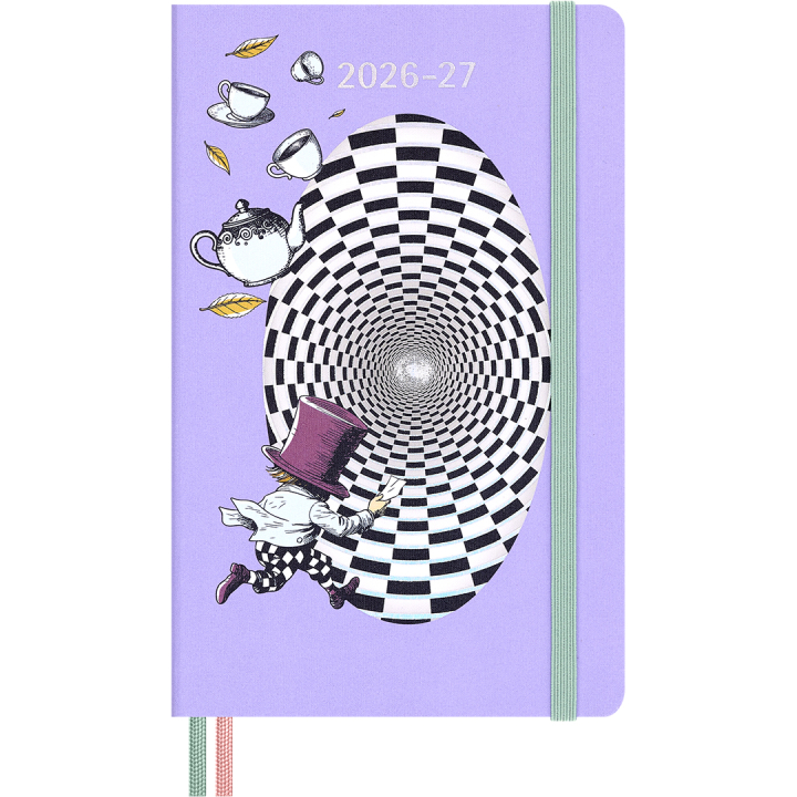 Kalender 18M WeekNote Hard Cover Large Alice in Wonderland in der Gruppe Papier & Blöcke / Kalender und Terminkalender / 18 Monate Tageskalender bei Pen Store (137025)