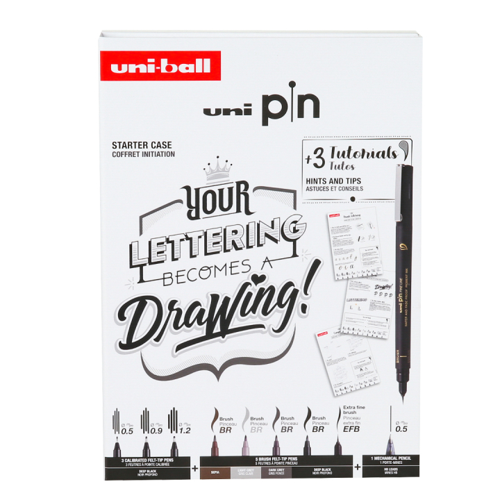 Pin Fine Line Lettering Set in der Gruppe Stifte / Künstlerstifte / Fineliner bei Pen Store (137084)