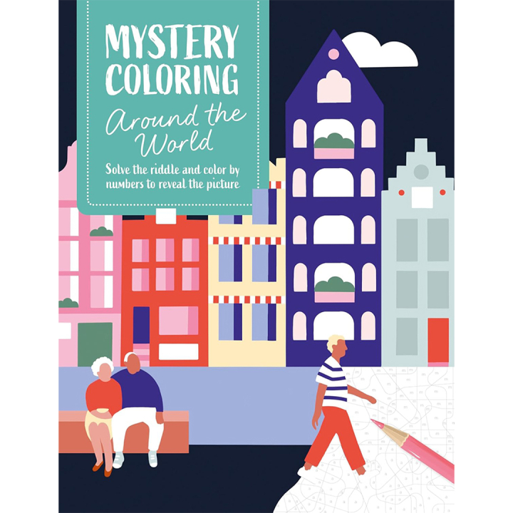 Mystery Coloring Around the World in der Gruppe Basteln & Hobby / Bücher / Malbücher für Erwachsene bei Pen Store (137179)