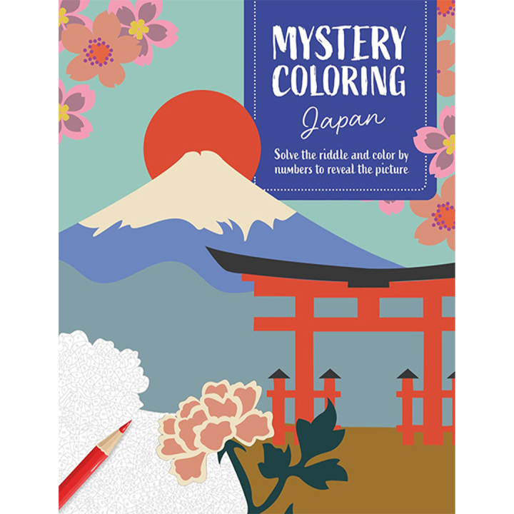 Mystery Coloring Japan in der Gruppe Basteln & Hobby / Bücher / Malbücher für Erwachsene bei Pen Store (137181)