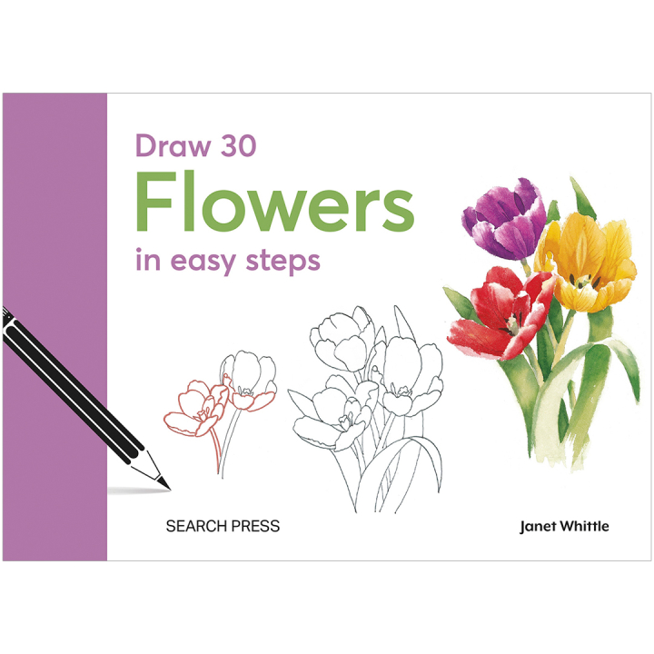 Draw 30: Flowers in der Gruppe Basteln & Hobby / Bücher / Lehrbücher bei Pen Store (137215)
