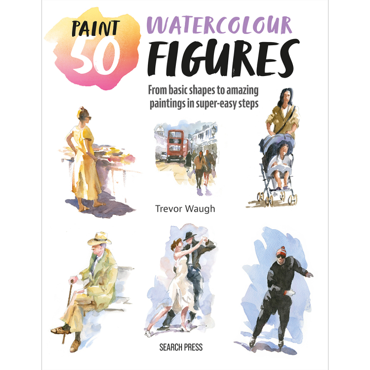 Paint 50: Watercolour Figures in der Gruppe Basteln & Hobby / Bücher / Lehrbücher bei Pen Store (137228)