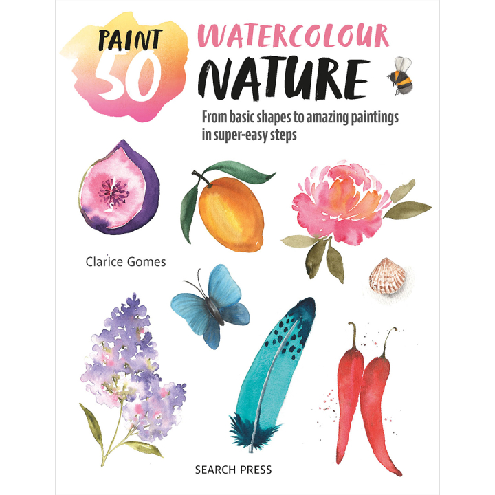 Paint 50: Watercolour Nature in der Gruppe Basteln & Hobby / Bücher / Lehrbücher bei Pen Store (137229)