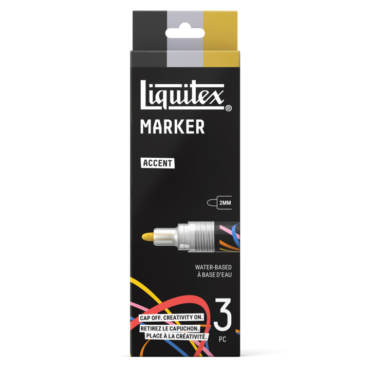 Marker Accent 3er-Set in der Gruppe Stifte / Künstlerstifte / Acrylmarker bei Pen Store (137368)