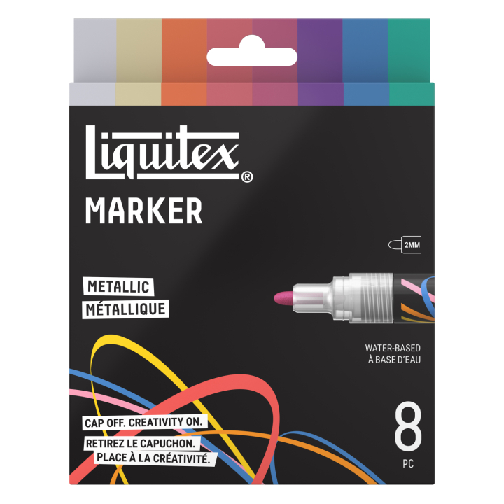 Marker Metallic 8er-Set in der Gruppe Stifte / Künstlerstifte / Acrylmarker bei Pen Store (137373)