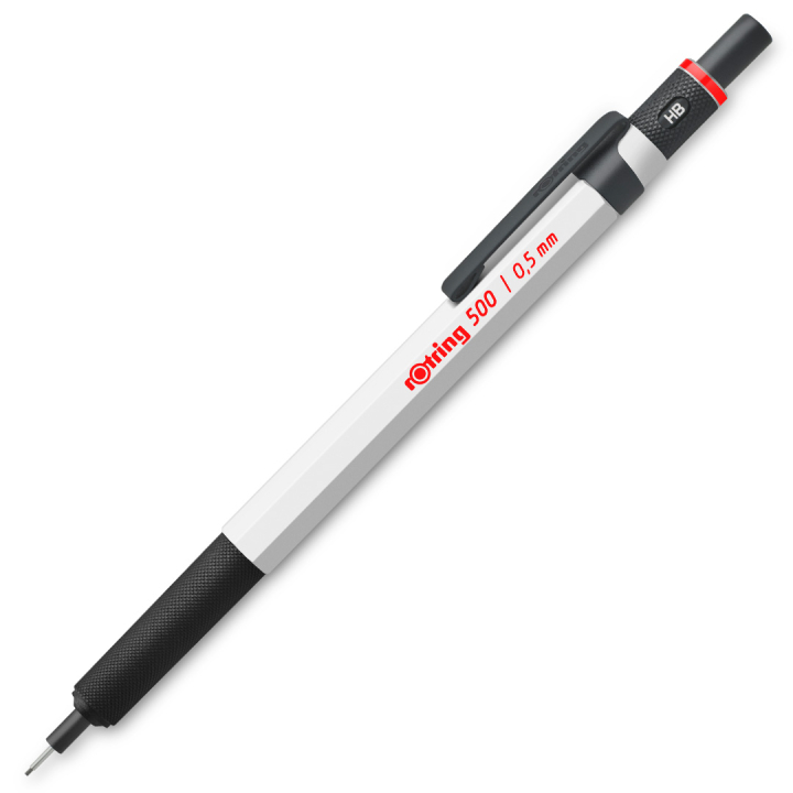 500 Druckbleistift 0.5 Weiß in der Gruppe Stifte / Schreiben / Druckbleistift bei Pen Store (137411)