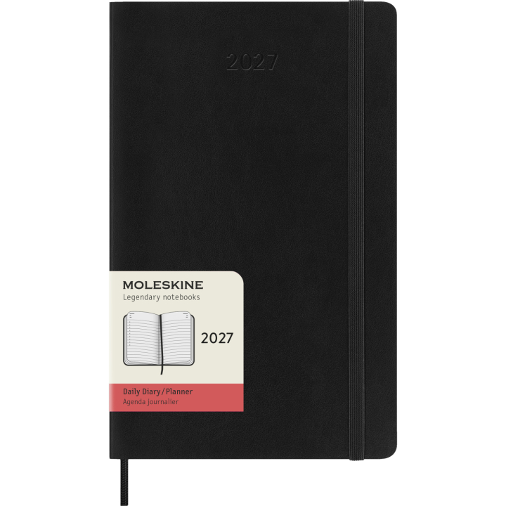 Kalender 12M Daily 2027 Softcover Large Black in der Gruppe Papier & Blöcke / Kalender und Terminkalender / 12 Monate Tageskalender bei Pen Store (137424)