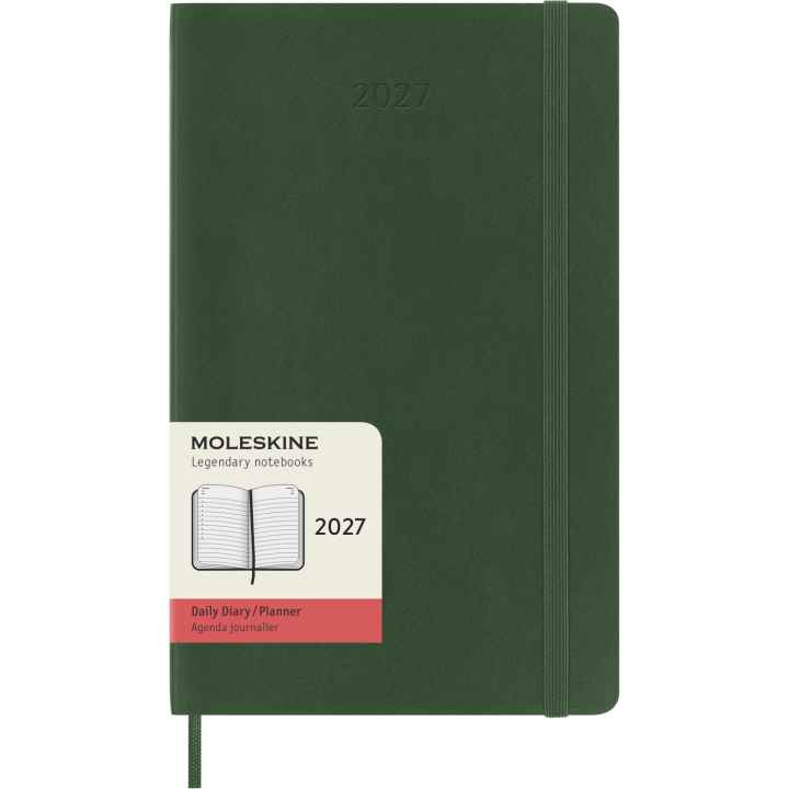 Kalender 12M Daily 2027 Softcover Large Myrtle Green in der Gruppe Papier & Blöcke / Kalender und Terminkalender / 12 Monate Tageskalender bei Pen Store (137430)