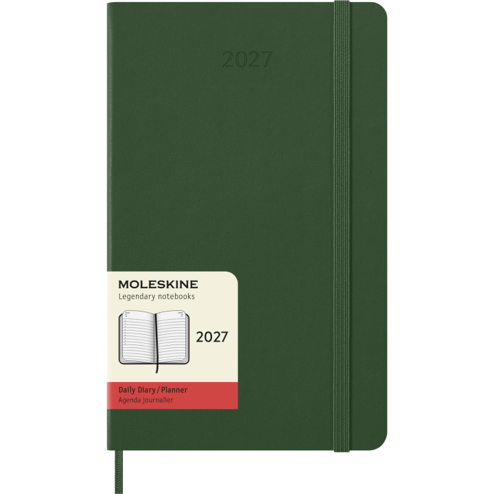Kalender 12M Daily 2027 Hardcover Pocket Myrtle Green in der Gruppe Papier & Blöcke / Kalender und Terminkalender / 12 Monate Tageskalender bei Pen Store (137434)