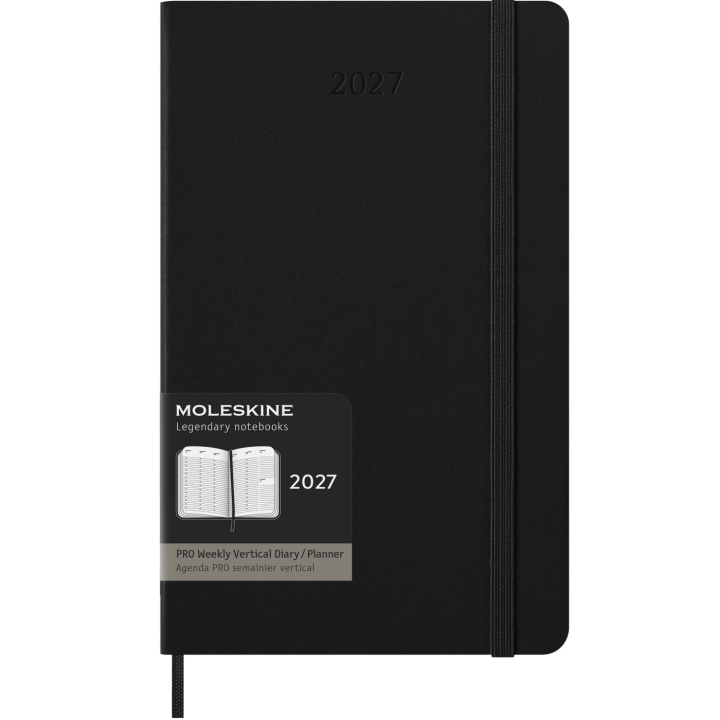 Kalender 12M Weekly Vertical PRO 2027 Hardcover Large Black in der Gruppe Papier & Blöcke / Kalender und Terminkalender / 12 Monate Tageskalender bei Pen Store (137442)