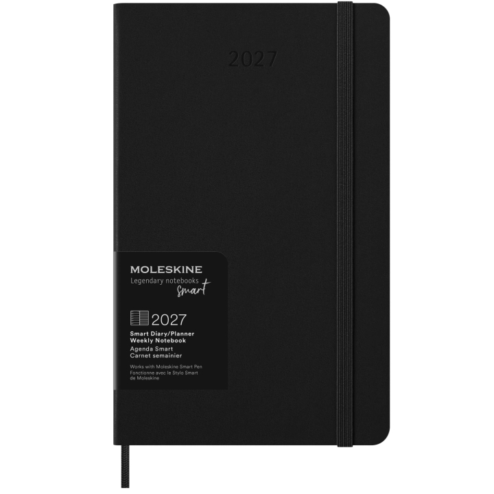 Kalender 12M Smart PRO Digital Weekly Note 2027 Large Black in der Gruppe Papier & Blöcke / Kalender und Terminkalender / 12 Monate Tageskalender bei Pen Store (137445)