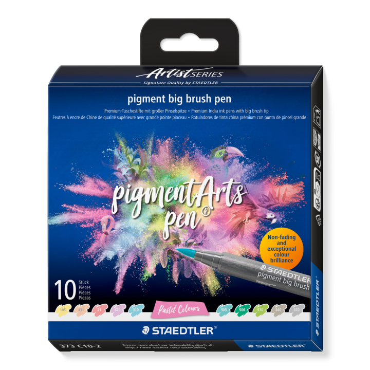 Pigment Arts Big Brush Pen 10-er Set Pastel in der Gruppe Stifte / Künstlerstifte / Pinselstifte bei Pen Store (137628)
