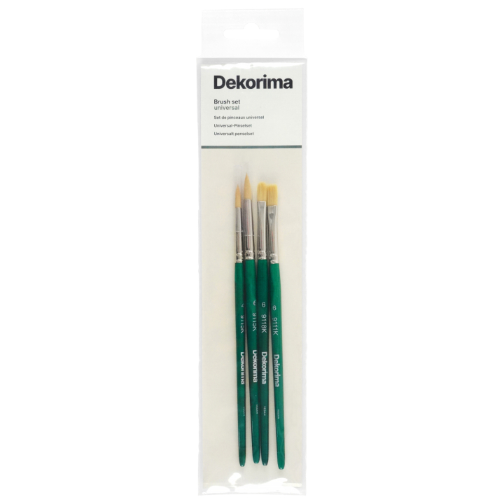 Synthetische Pinsel Universal 4er-Set in der Gruppe Künstlerbedarf / Pinsel / Acrylpinsel bei Pen Store (137637)
