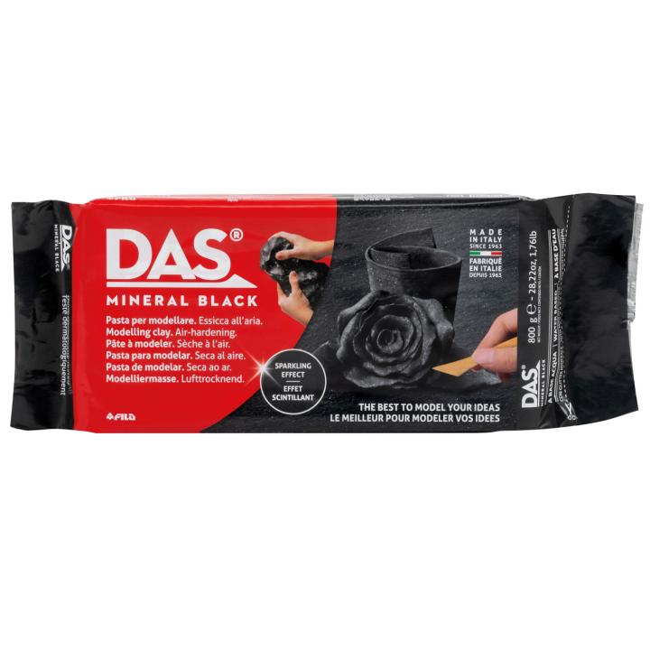 Modelliermasse 800 g Mineral Black in der Gruppe Basteln & Hobby / Basteln / Modellieren / Lufttrocknende Tonsorten bei Pen Store (137639)