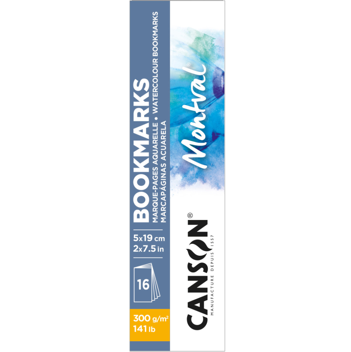Montval Watercolour Bookmarks 16er-Pack in der Gruppe Papier & Blöcke / Künstlerblöcke / Aquarellpapier bei Pen Store (137655)