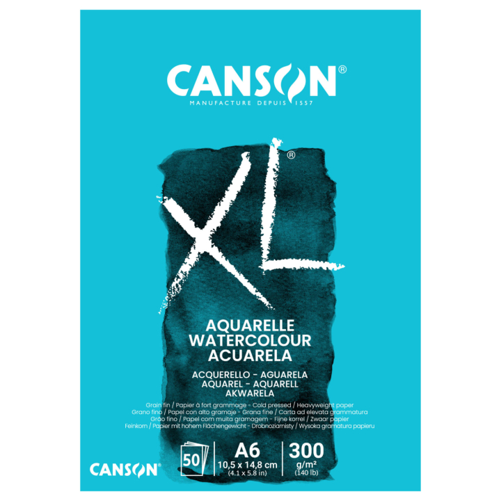 XL Aquarelle CP 300g A6 in der Gruppe Papier & Blöcke / Künstlerblöcke / Aquarellpapier bei Pen Store (137658)