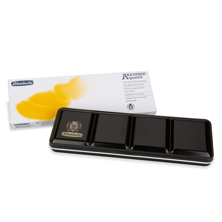 Akademie Aquarell Half Pans 24er-Set in der Gruppe Künstlerbedarf / Künstlerfarben / Aquarell / Aquarellfarbe im Napf bei Pen Store (137802)