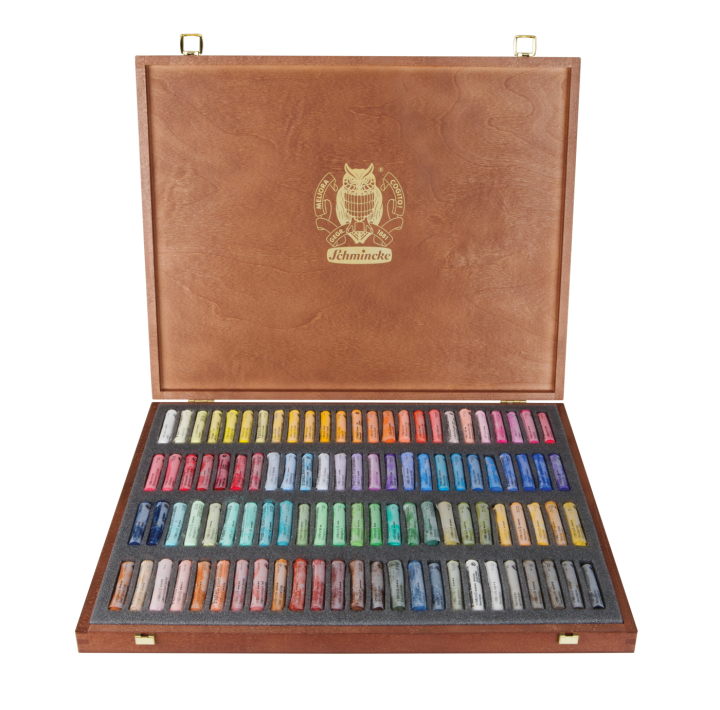 Soft Pastel Wooden Box 100er-Set in der Gruppe Künstlerbedarf / Buntstifte und Bleistifte / Pastellkreiden bei Pen Store (137811)