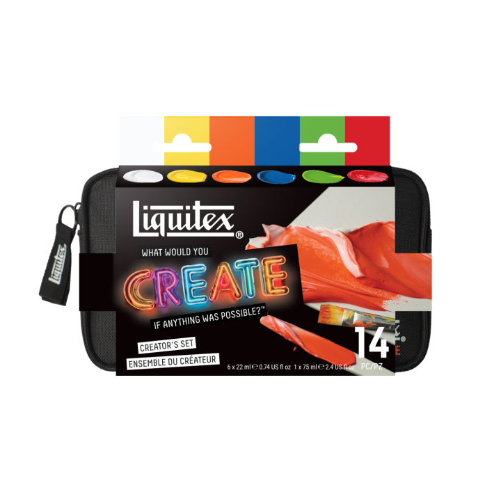 Acrylfarbe Basics Creator's Set 6x22 ml in der Gruppe Künstlerbedarf / Künstlerfarben / Acrylfarbe bei Pen Store (137828)