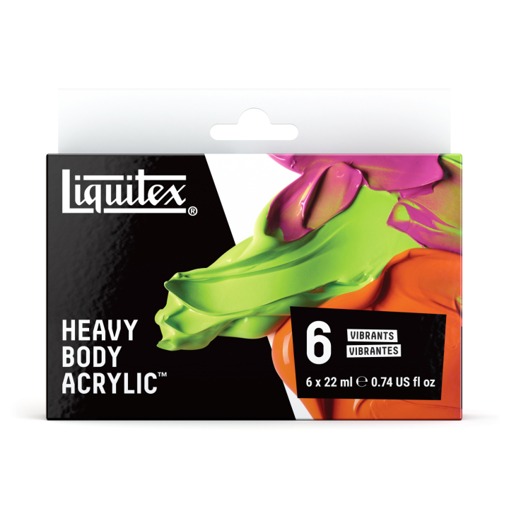 Acrylfarbe Heavy Body Vibrant Set 6x22 ml in der Gruppe Künstlerbedarf / Künstlerfarben / Acrylfarbe bei Pen Store (137846)