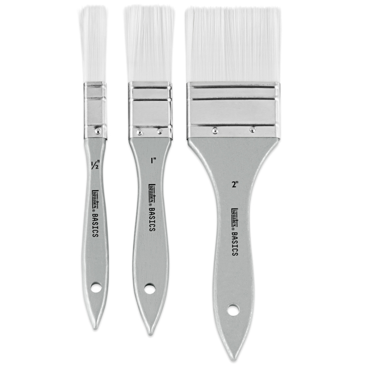 Synthetikpinsel Acryl Spalter 3er-Set in der Gruppe Künstlerbedarf / Pinsel / Synthetische Pinsel bei Pen Store (137857)