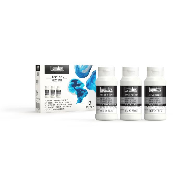 Pouring Medium 3er-Set in der Gruppe Künstlerbedarf / Malmittel und Firnisse / Acryl Malmittel bei Pen Store (137867)