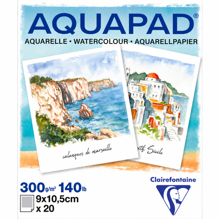 Aquapad Aquarellblock 9x10,5 cm in der Gruppe Papier & Blöcke / Künstlerblöcke / Aquarellpapier bei Pen Store (137970)