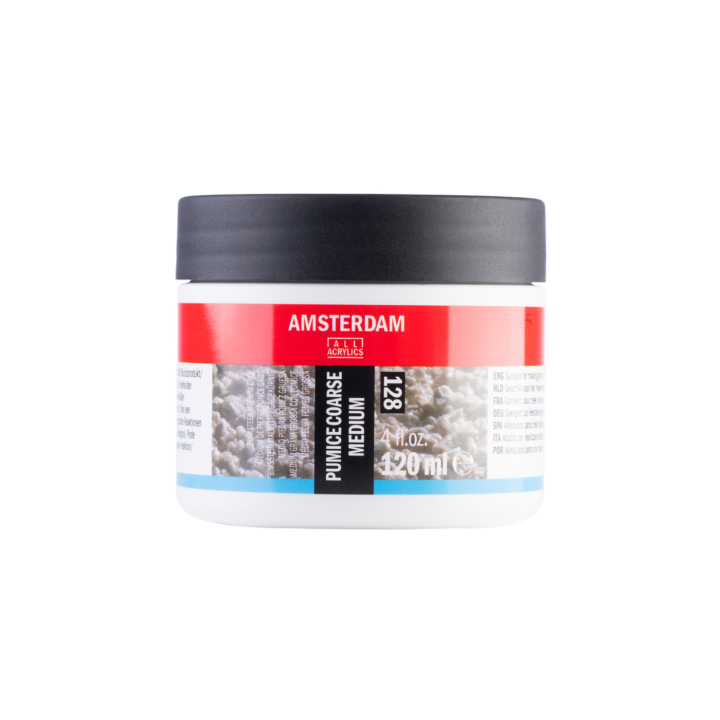 Pumice coarse medium 128 120 ml in der Gruppe Künstlerbedarf / Malmittel und Firnisse / Acryl Malmittel bei Pen Store (137988)