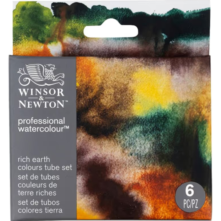Professional Aquarellfarbe Tuben 5 ml Rich Earth  6er-Set in der Gruppe Künstlerbedarf / Künstlerfarben / Aquarell / Aquarellfarbe in der Tube bei Pen Store (138002)